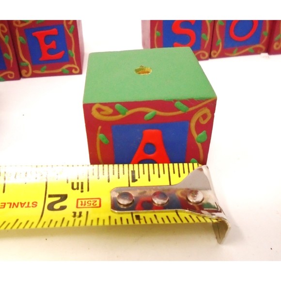 Midwest Importers All Wood "Tis the Season" Santa & Wooden Blocks #13737-6 - Picture 12 of 15